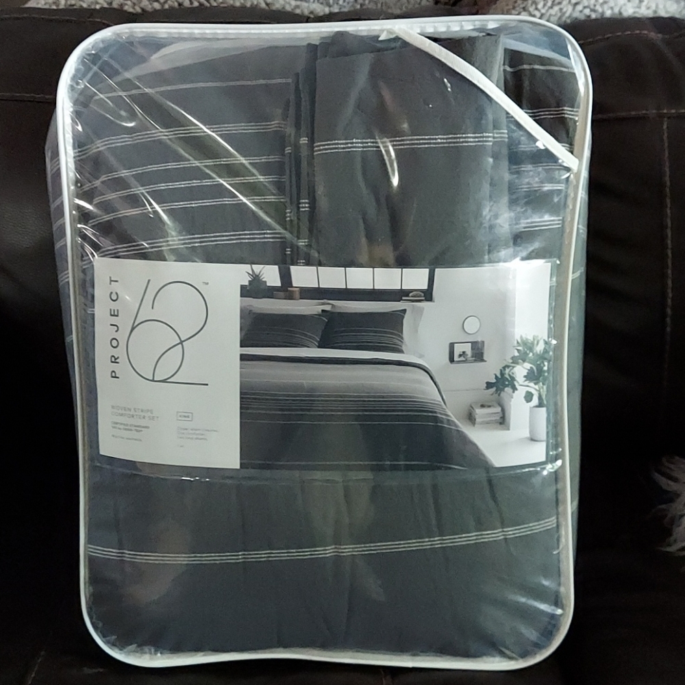 Project 62 King woven stripe comforter set